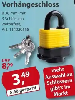 Sonderpreis Baumarkt Vorhängeschloss Angebot
