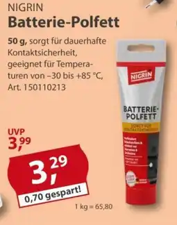 Sonderpreis Baumarkt NIGRIN Batterie-Polfett Angebot