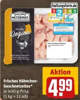 REWE QUALITÄTS METZGEREI Frisches Hähnchen-Geschnetzeltes Angebot