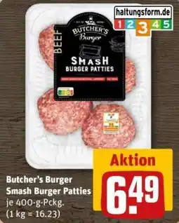 REWE Butcher's Burger Smash Burger Patties Angebot
