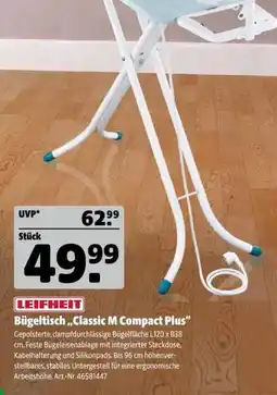 Hagebau LEIFHEIT Bügeltisch „Classic M Compact Plus“ Angebot