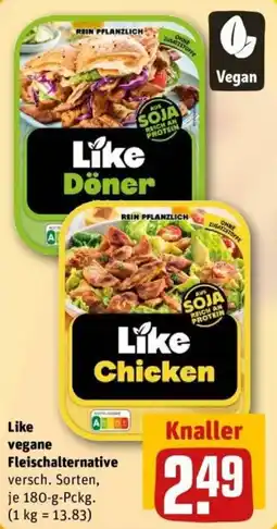 REWE Like vegane Fleischalternative Angebot