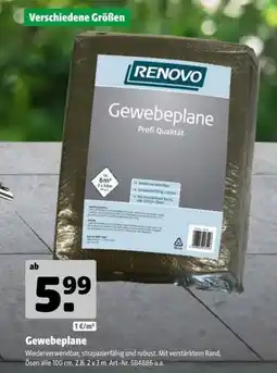 Hagebau RENVOVO Gewebeplane Angebot