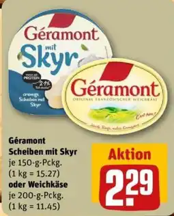 REWE Géramont Scheiben mit Skyr Angebot