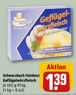 REWE Schwarzbach Feinkost Geflügelwürzfleisch Angebot