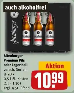 REWE Altenburger Premium Pils oder Lager hell Angebot