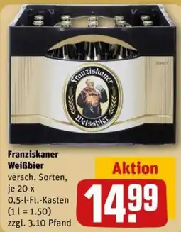 REWE Franziskaner Weißbier Angebot