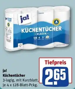 REWE ja! Küchentücher Angebot