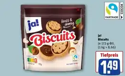 REWE ja! Biscuits Angebot