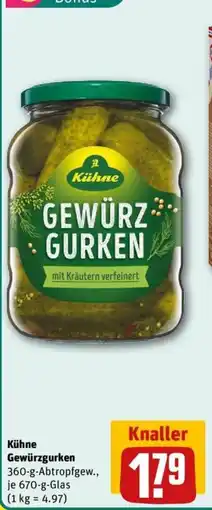REWE Kühne Gewürzgurken Angebot