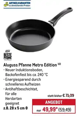 METRO Aluguss Pfanne Metro Edition Angebot