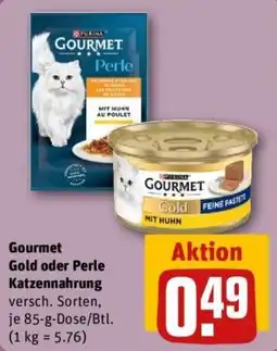 REWE Gourmet Katzennahrung Angebot