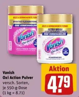 REWE Vanish Oxi Action Pulver Angebot