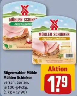 REWE Rügenwalder Mühle Mühlen Schinken Angebot