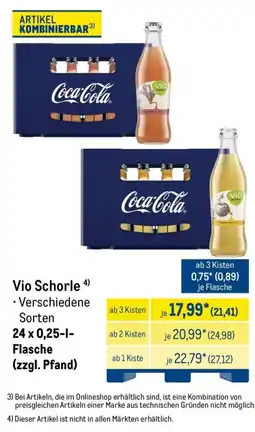 METRO Vio Schorle Angebot
