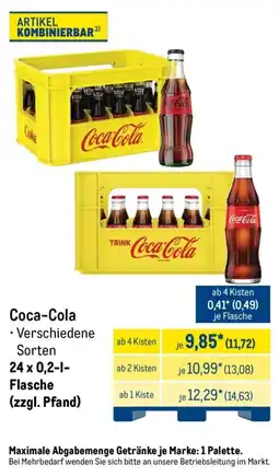 METRO Coca-Cola Angebot