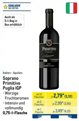 METRO Soprano Primitivo Puglia IGP Angebot