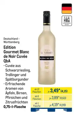 METRO Edition Gourmet Blanc de Noir Cuvée QbA Angebot