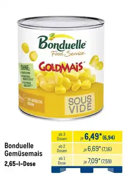 METRO Bonduelle Gemüsemais Angebot