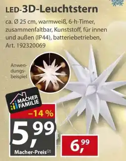 Sonderpreis Baumarkt LED-3D-Leuchts Stern Angebot