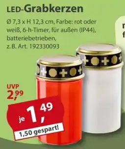 Sonderpreis Baumarkt LED-Grabkerzen Angebot