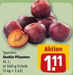 REWE Dunkle Pflaumen Angebot