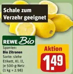 REWE REWE Bio Bio Zitronen Angebot