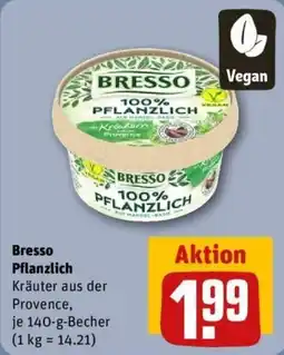 REWE Bresso Pflanzlich Angebot