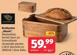 Segmüller Brotkasten "Akazie", Akazienholz Angebot