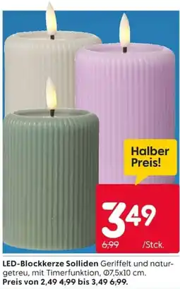 Rusta LED-Blockkerze Solliden Angebot