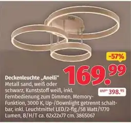 Segmüller Deckenleuchte „Anelli“ Angebot