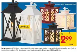 Rusta Laternen mit LEDs Angebot