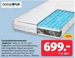 Segmüller DERMAPUR Taschenfederkernmatratze „Hydrolux“ Angebot
