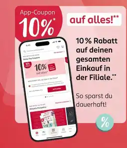 Rossmann App-Coupon Angebot