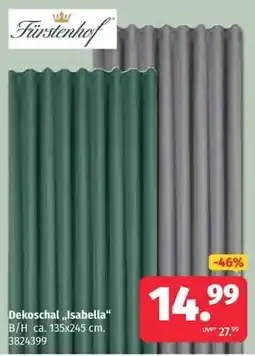 Segmüller Fürstenhof Dekoschal „Isabella“ Angebot