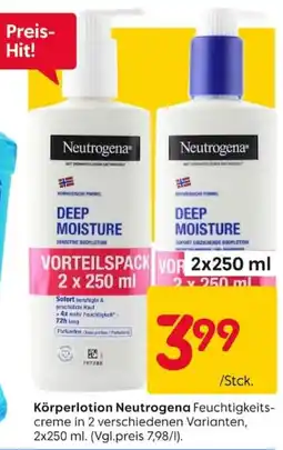 Rusta Neutrogena Feuchtigkeitscreme Angebot