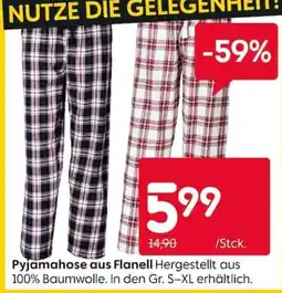 Rusta Pyjamahose aus Flanell Angebot