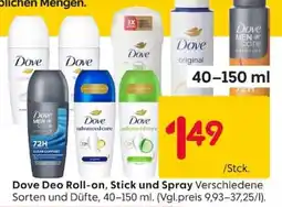 Rusta Dove Deo Roll-on, Stick und Spray Angebot