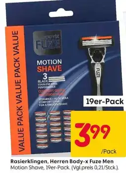 Rusta Rasierklingen, Herren Body-x Fuze Men Angebot