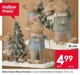 Rusta Dekoration Mouse Family Angebot