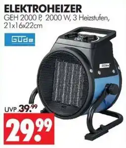 Wreesmann ELEKTROHEIZER GEH 2000 P Angebot