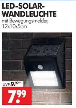 Wreesmann LED-SOLAR-WANDLEUCHTE mit Bewegungsmelder Angebot