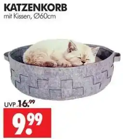 Wreesmann KATZENKORB mit Kissen Angebot