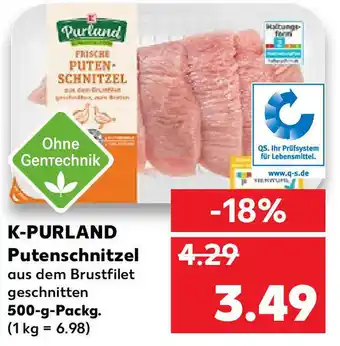 Kaufland K-Purland Putenschnitzel 500g Packg. Angebot