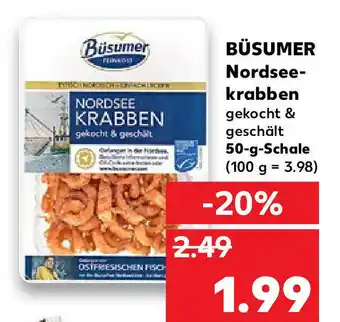 Kaufland Büsumer Nordseekrabben 50g Schale Angebot