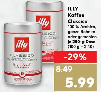 Kaufland Illy Kaffee Classico 250g Dose Angebot