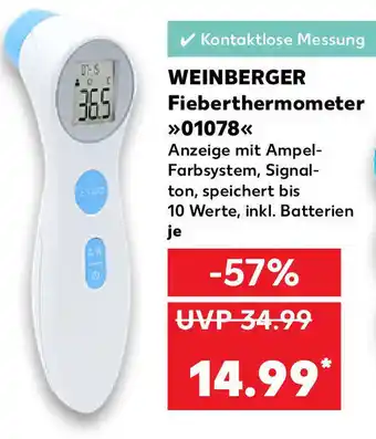 Kaufland Weinberger Fieberthermometer 01078 Angebot