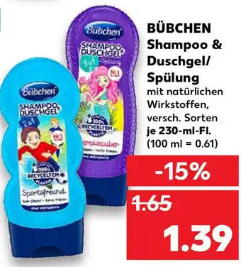 Kaufland Bübchen Shampoo & Duschgel/Spülung 230ml Fl. Angebot