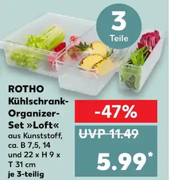 Kaufland Rotho Kühlschrank Organizer Set Loft Angebot