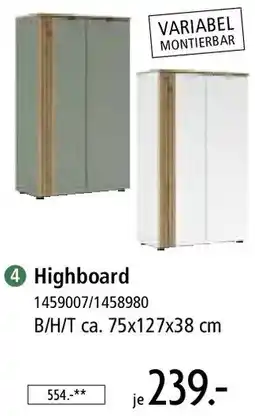 Zurbrüggen Highboard Angebot